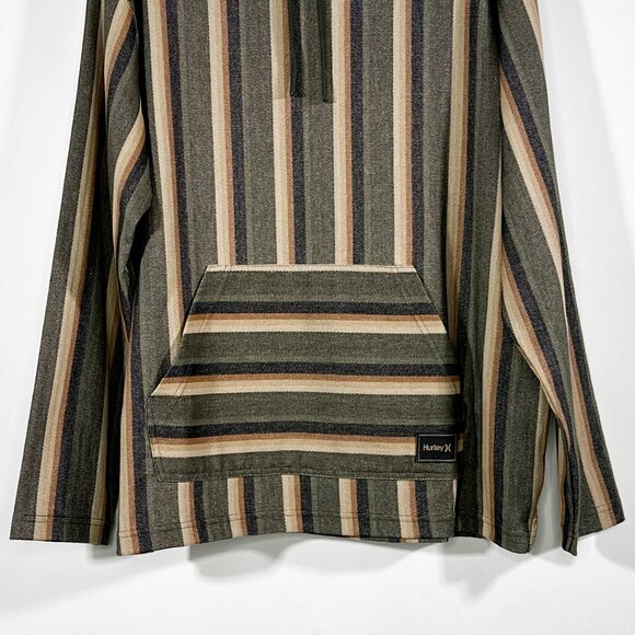 Hurley OG Drawstring Hooded Poncho Long Sleeves Kangaroo Pocket Size‎ L - Picture 4 of 15